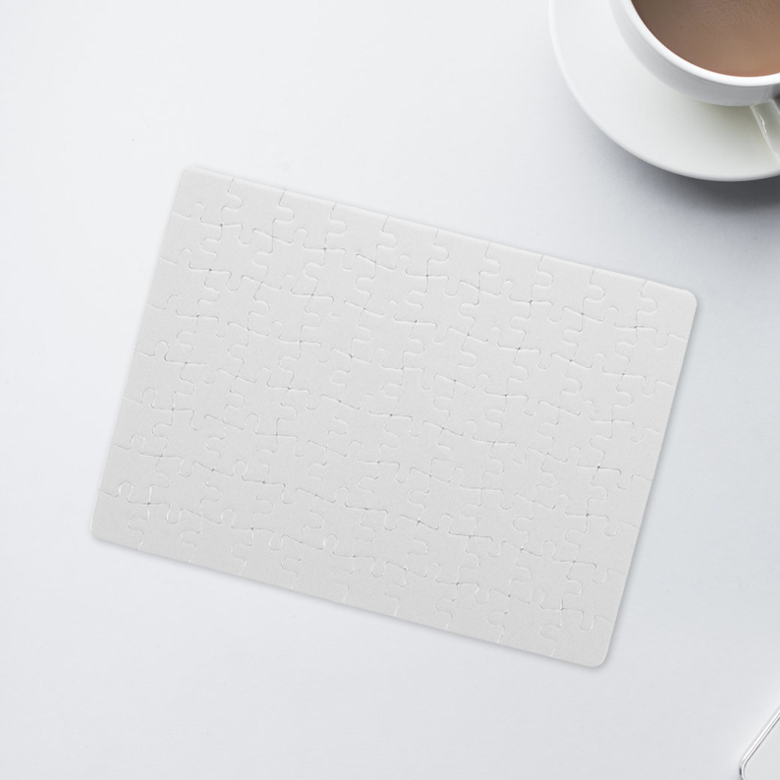 4枚の白い昇華型ジグソーパズルピース、DIYクラフト用品、家 - Puzzle Blank White のレビューと価格