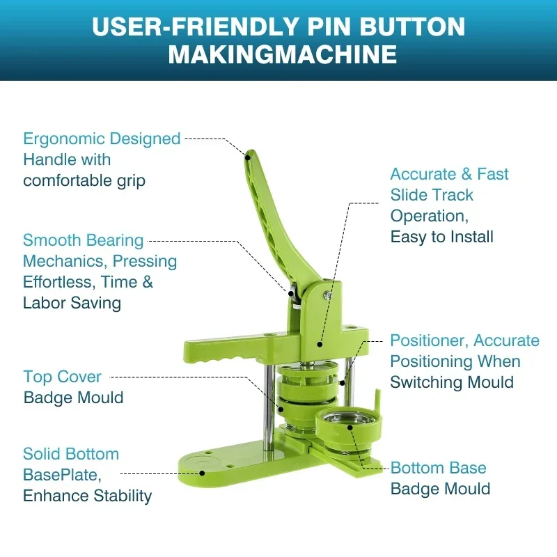 ボタン製造機,DIY,ピンバッジ,プレス部品,子供用ツール, - Button Badge Blank のレビューと価格